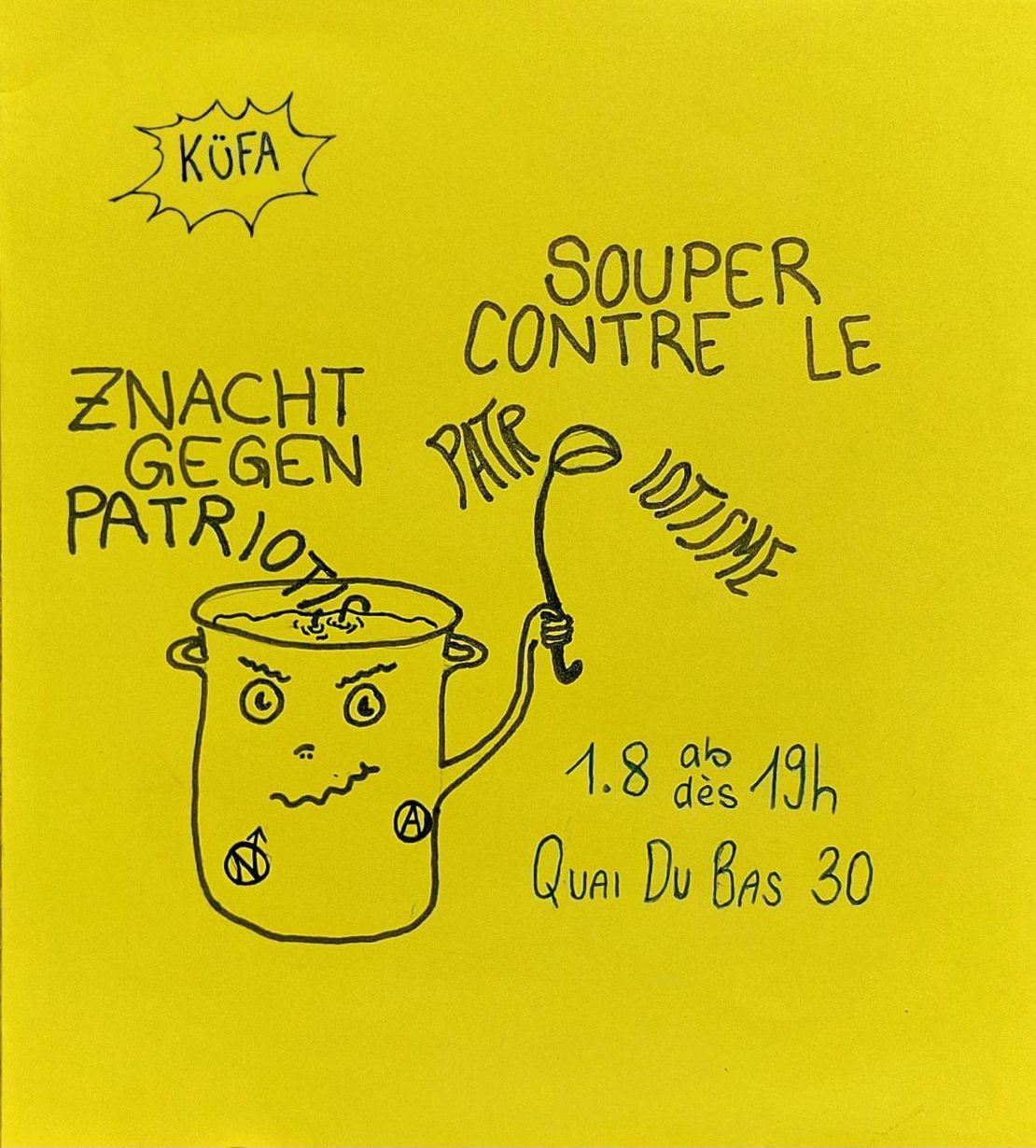 Souper contre le patriotisme - Znacht Gegen Patriotismus